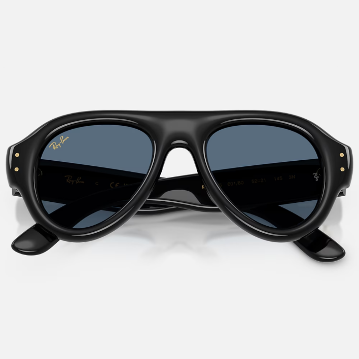 Ray Ban Men Pilot Frame Vanta Black Sunglasses