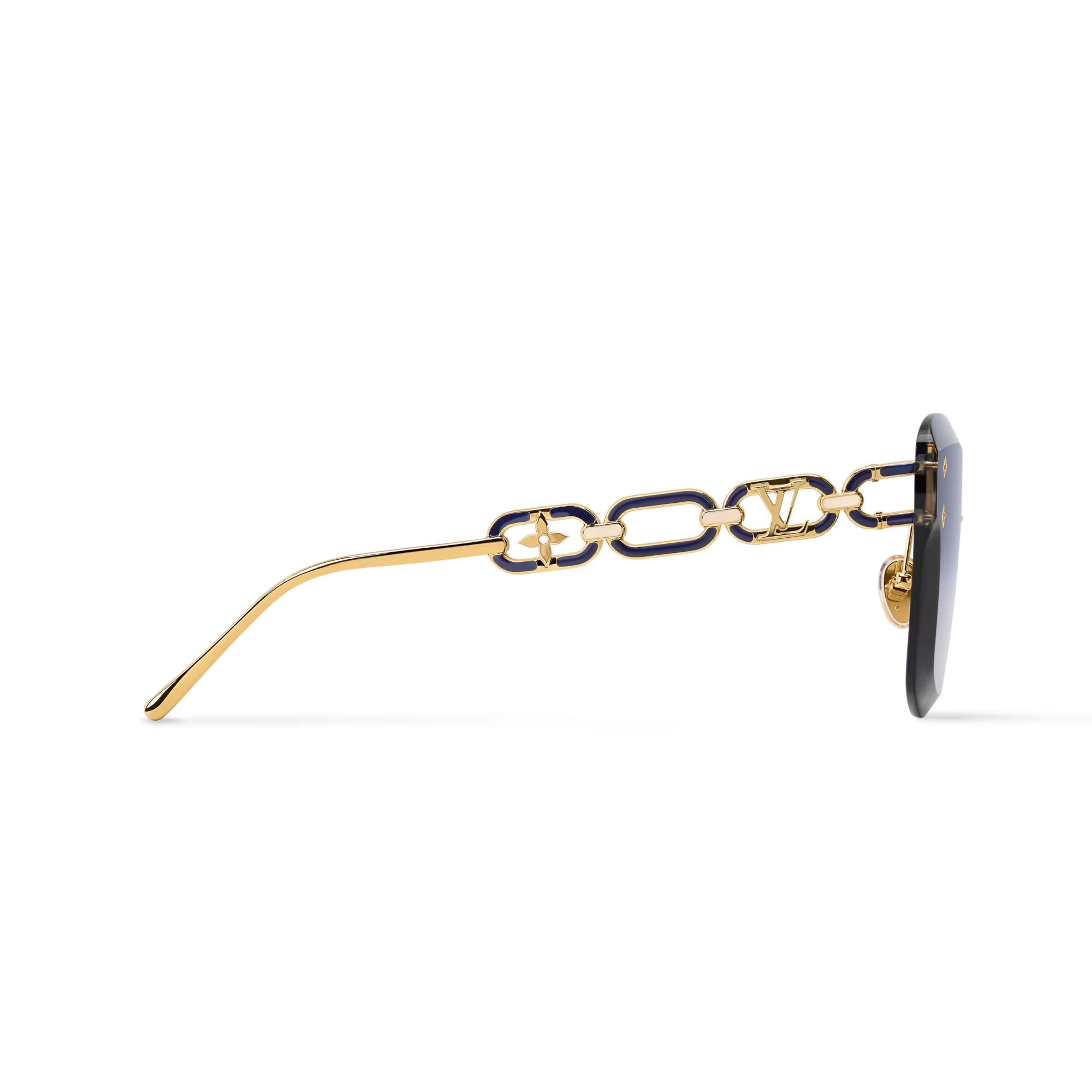 Louis Vuitton Women Cat Eye Frame Rich Gold Sunglasses