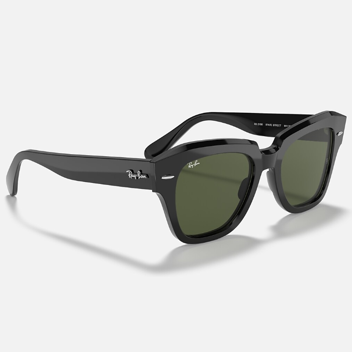 Ray Ban Women Square Frame Antique Black Sunglasses
