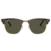 Ray Ban Men Square Frame Polished Tortoise Sunglasses