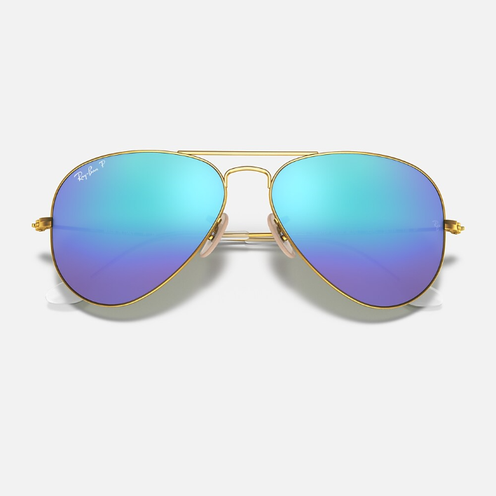 Ray Ban Men Pilot Frame Autumn Gold Sunglasses