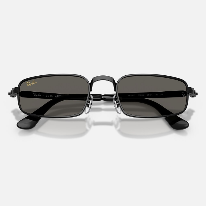 Ray Ban Men Pillow Frame Glossy Black Sunglasses