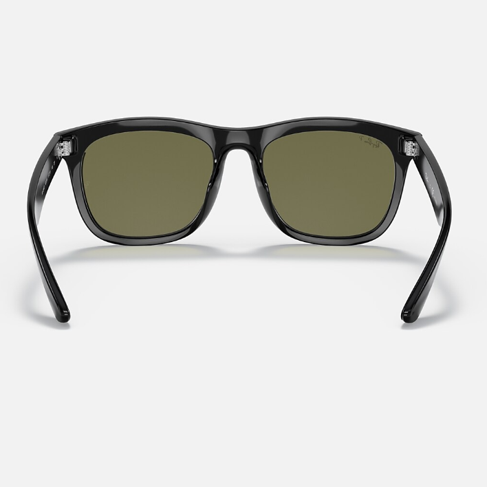 Ray Ban Men Square Frame Faded Black Sunglasses