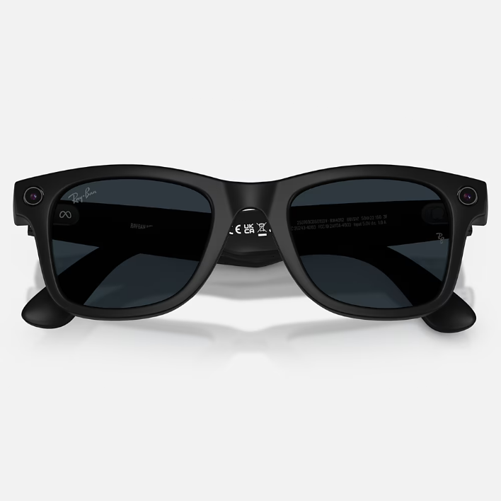 Ray Ban Men Square Frame Matte Black Sunglasses