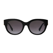 Louis Vuitton Women Round Frame Jet Black Sunglasses