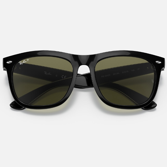 Ray Ban Men Square Frame Faded Black Sunglasses