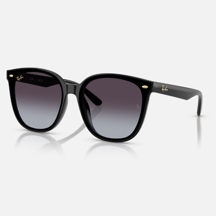 Ray Ban Men Square Frame Phantom Black Sunglasses
