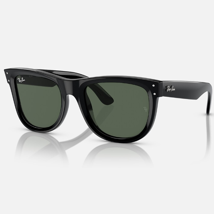 Ray Ban Men Square Frame Raven Black Sunglasses