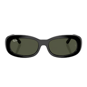 Ray Ban Men Oval Frame Ultra Black Sunglasses