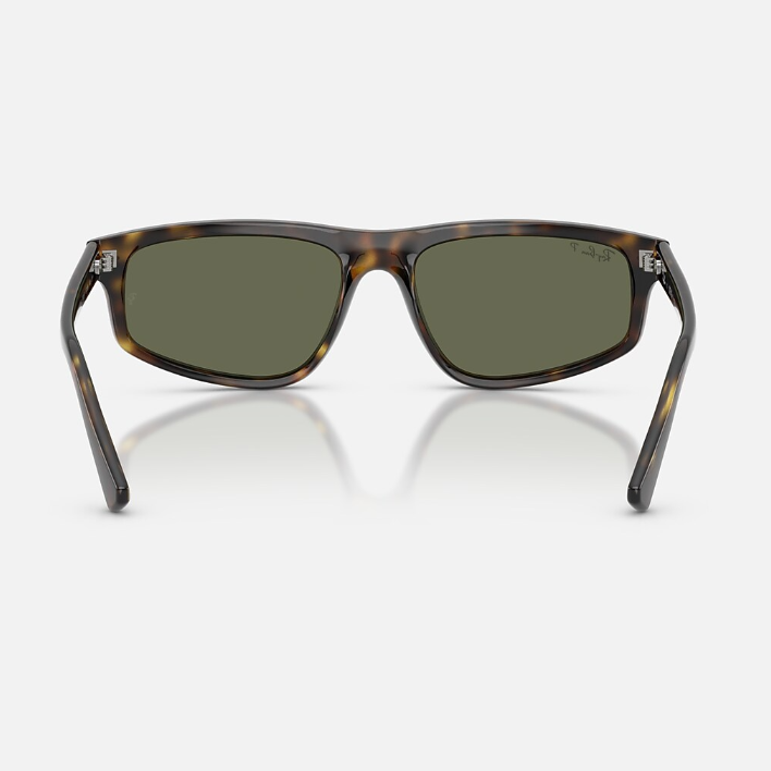 Ray Ban Men Irregular Frame Saddle Brown Sunglasses