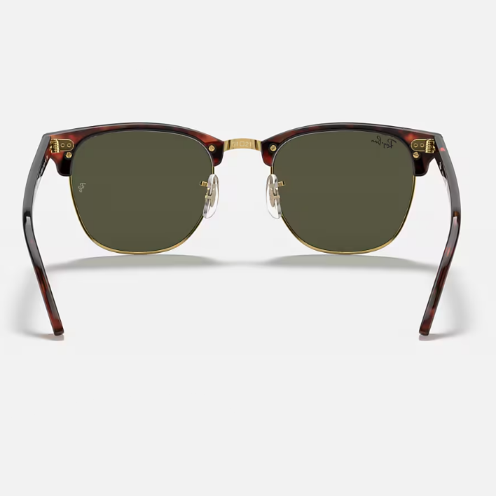 Ray Ban Men Square Frame Polished Tortoise Sunglasses