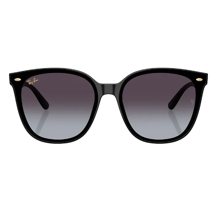 Ray Ban Men Square Frame Phantom Black Sunglasses