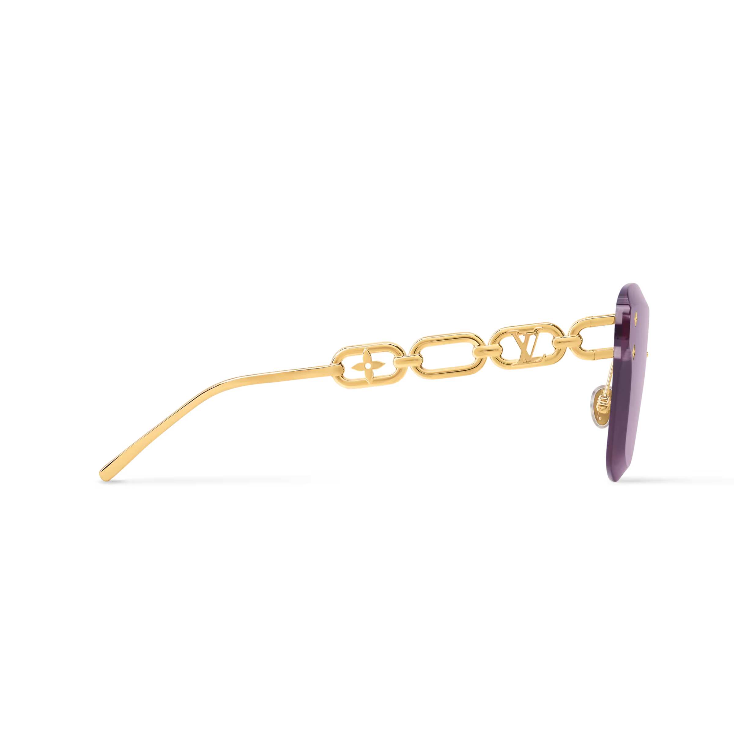 Louis Vuitton Women Cat Eye Frame Soft Gold Sunglasses