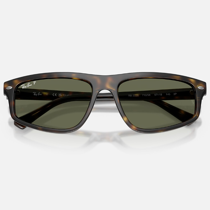 Ray Ban Men Irregular Frame Saddle Brown Sunglasses
