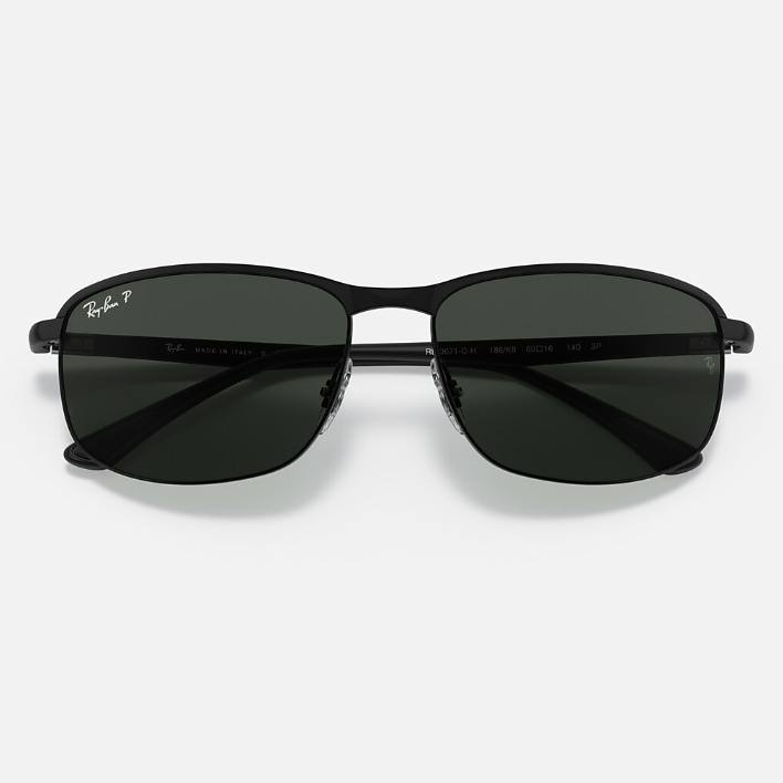 Ray Ban Men Pillow Frame Rustic Black Sunglasses