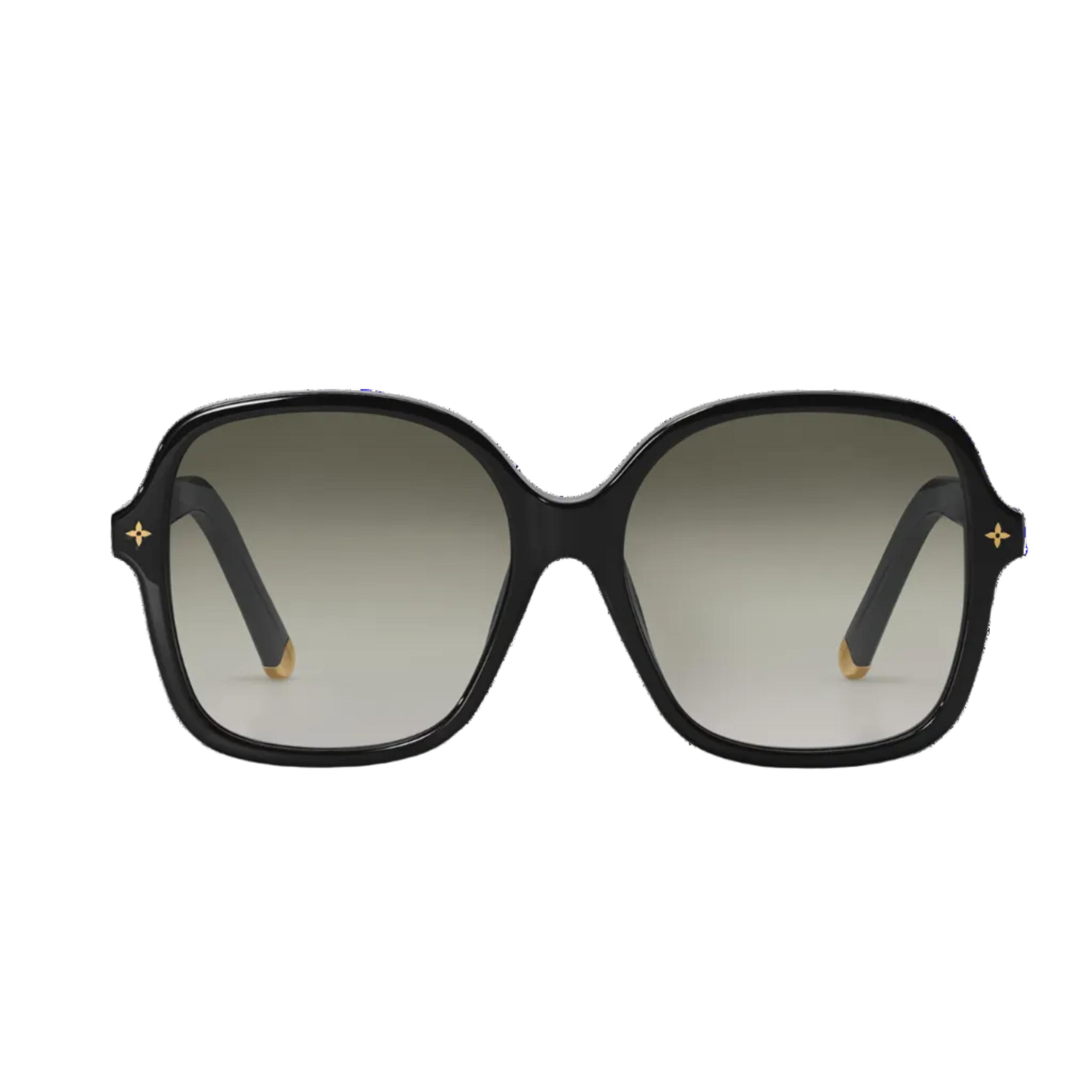 Louis Vuitton Women Square Frame Slate Black Sunglasses