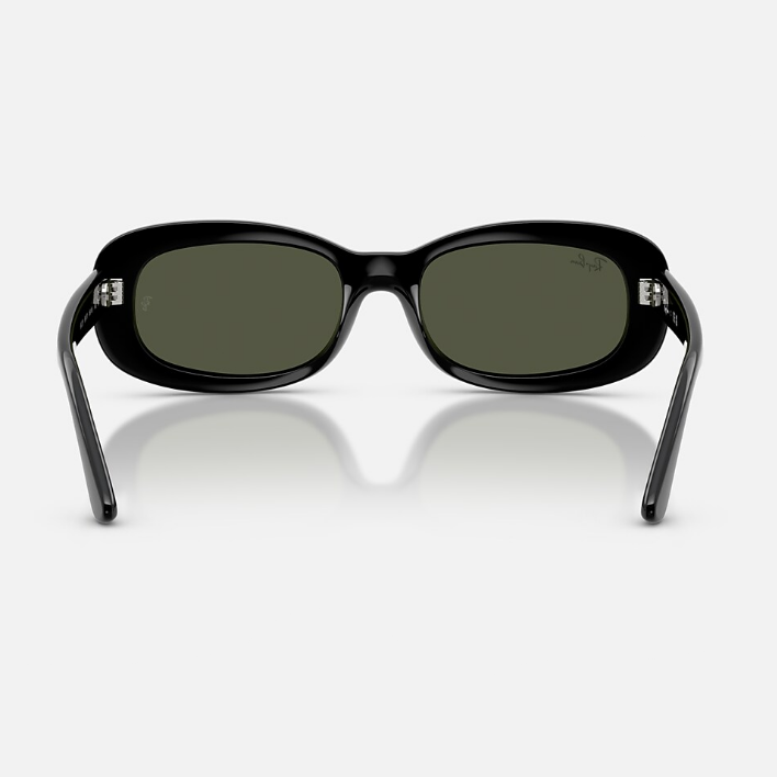 Ray Ban Men Oval Frame Ultra Black Sunglasses