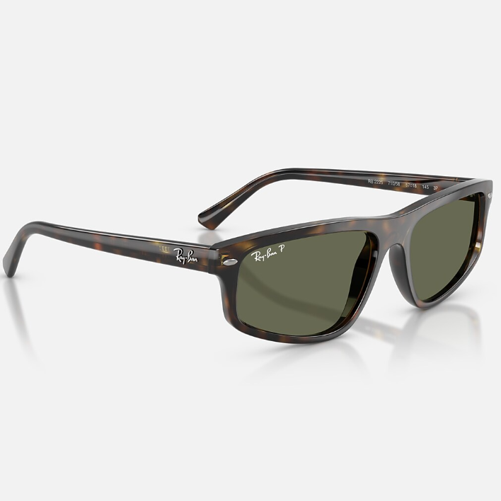 Ray Ban Men Irregular Frame Saddle Brown Sunglasses
