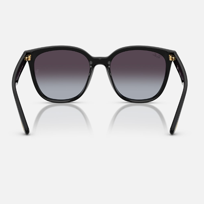 Ray Ban Men Square Frame Phantom Black Sunglasses