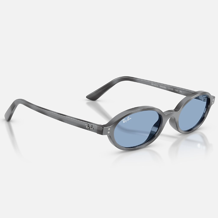 Ray Ban Women Oval Frame Grey Sunglasses