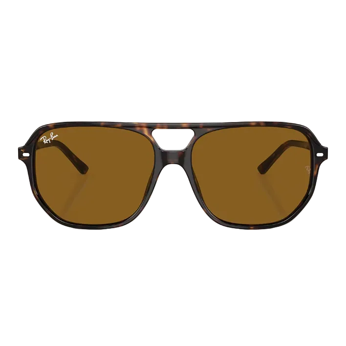 Ray Ban Men Irregular Frame Dark Chocolate Sunglasses