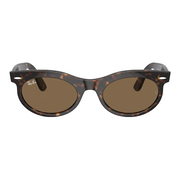 Ray Ban Men Oval Frame Dark Mocha Sunglasses