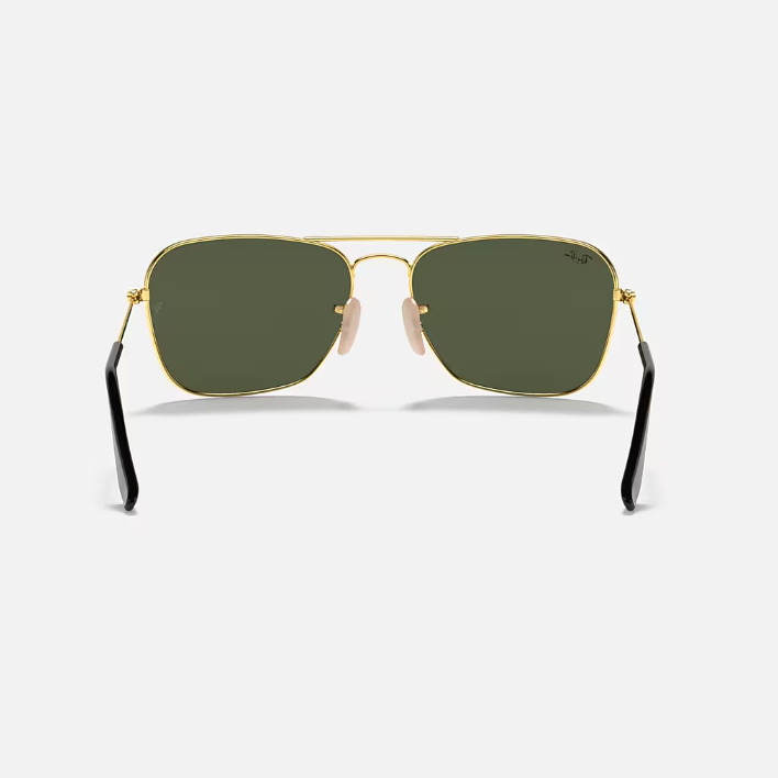 Ray Ban Men  Square Frame Royal Gold Sunglasses