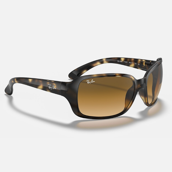 Ray Ban Women Square Frame Polished Light Havana Sunglasses