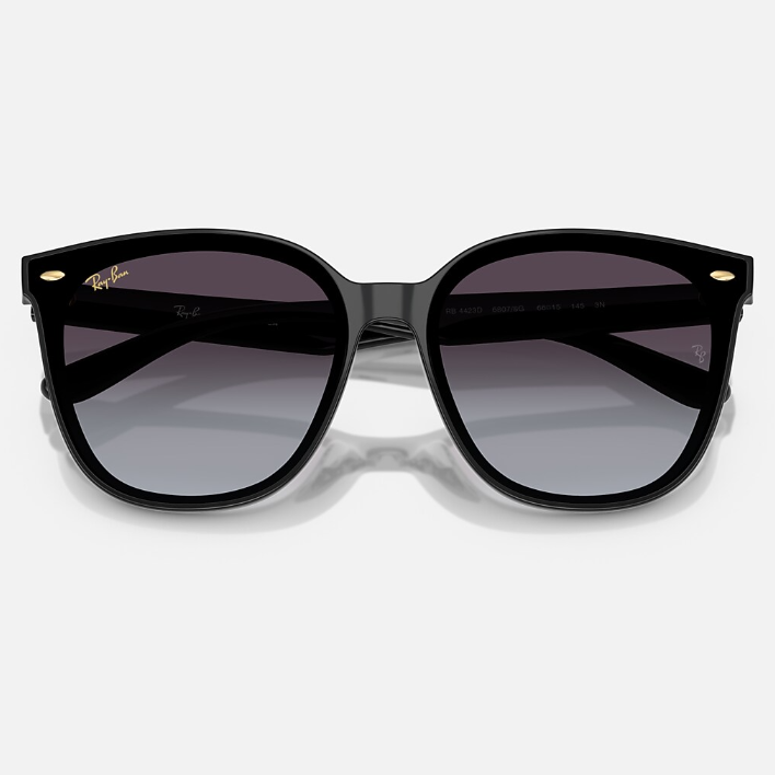 Ray Ban Men Square Frame Phantom Black Sunglasses