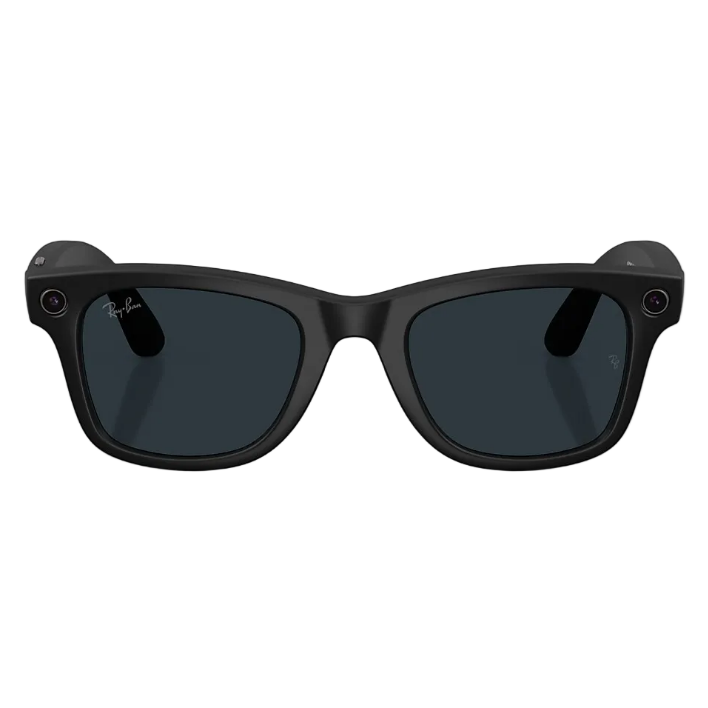 Ray Ban Men Square Frame Matte Black Sunglasses