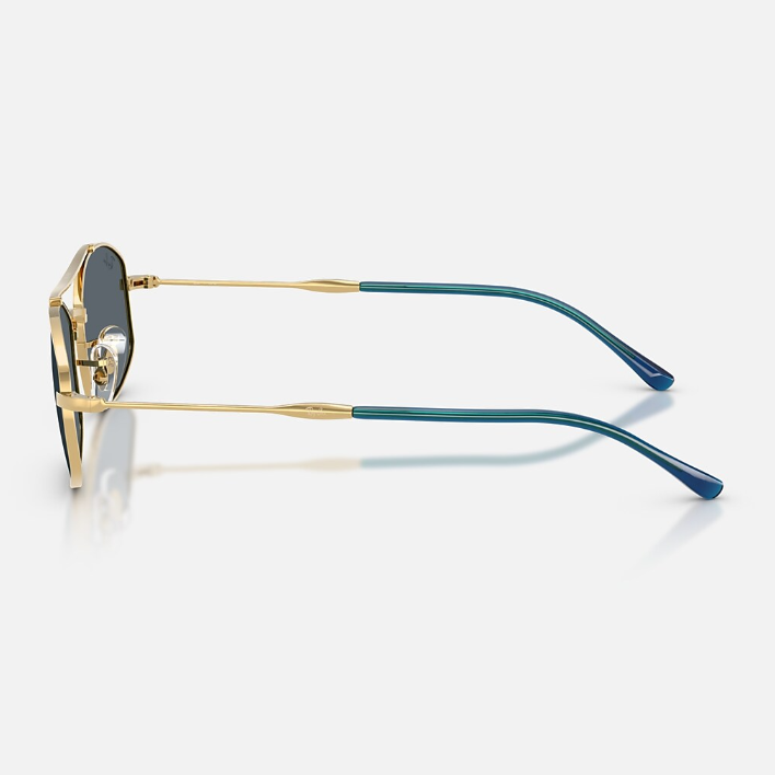 Ray Ban Men Oval Frame Electric Gold Sunglasses