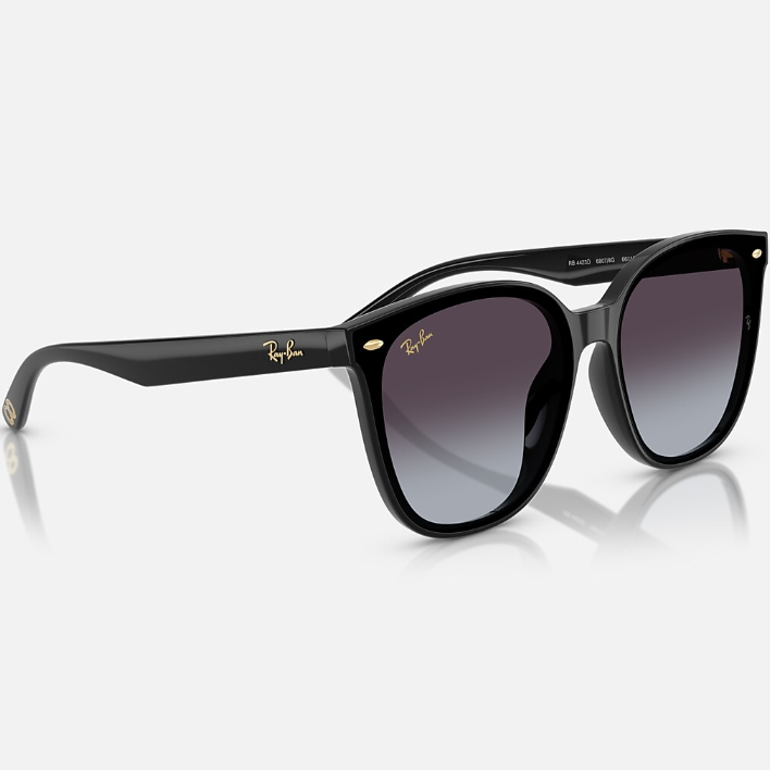 Ray Ban Men Square Frame Phantom Black Sunglasses
