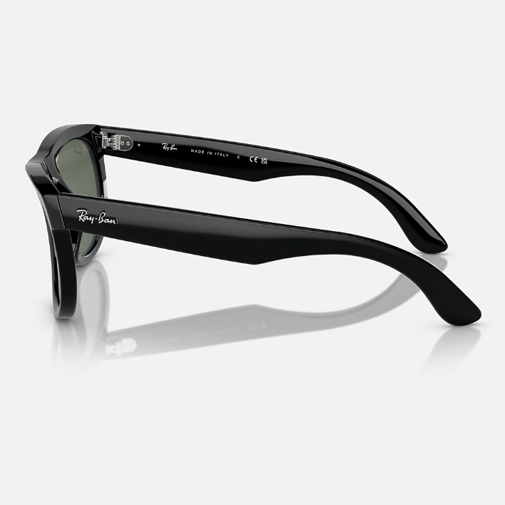 Ray Ban Men Square Frame Washed Black Sunglasses