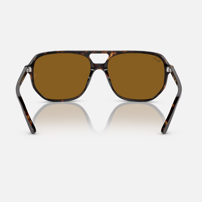 Ray Ban Men Irregular Frame Dark Chocolate Sunglasses