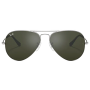 Ray Ban Men Pilot Frame Steel Silver Sunglasses