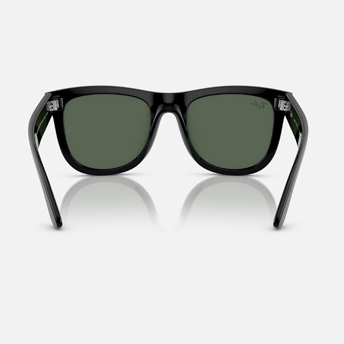 Ray Ban Men Square Frame Washed Black Sunglasses