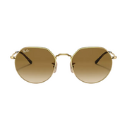 Ray Ban Men Irregular Frame Classic Gold Sunglasses