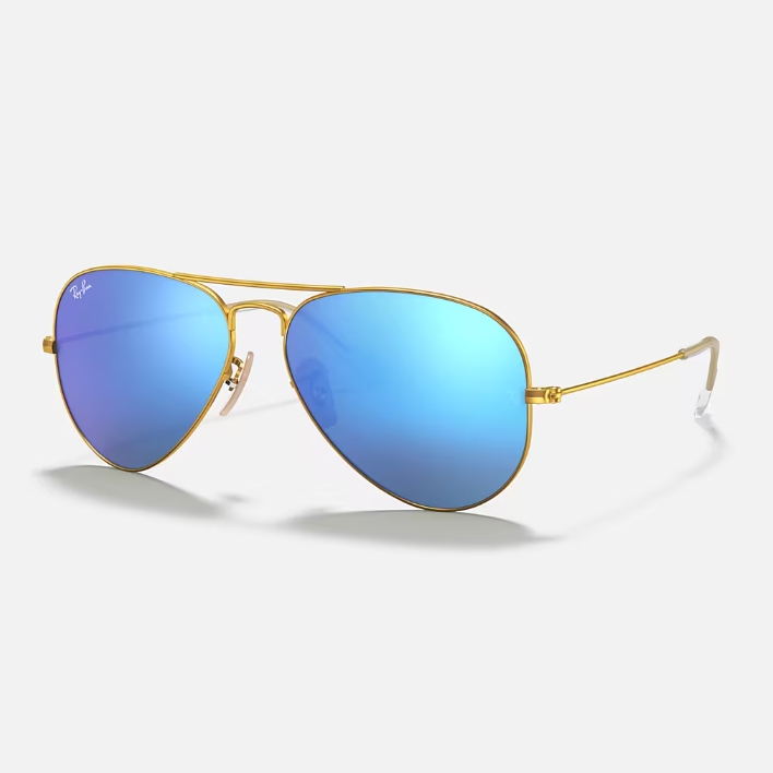 Ray Ban Men Pilot Frame Autumn Gold Sunglasses
