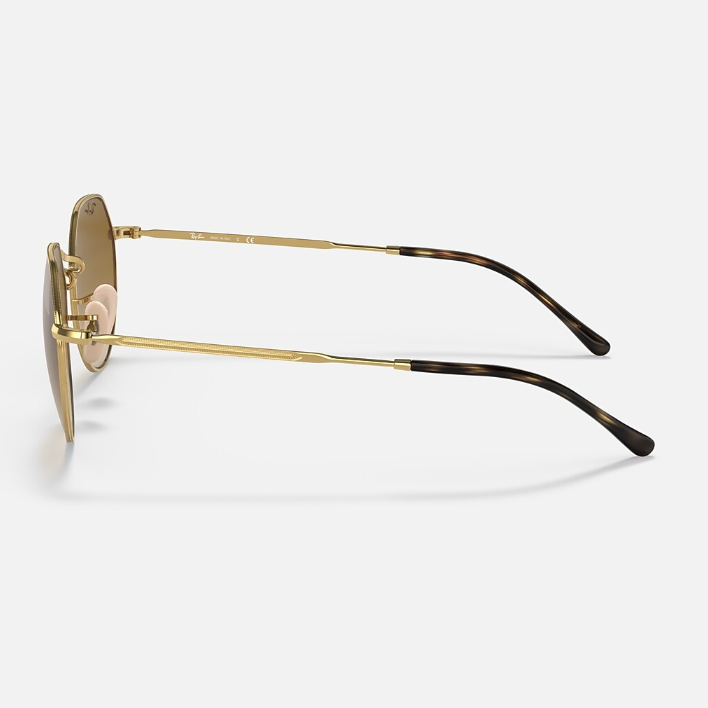 Ray Ban Men Irregular Frame Classic Gold Sunglasses