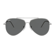 Ray Ban Men Pilot Frame Cloudy Silver Sunglasses