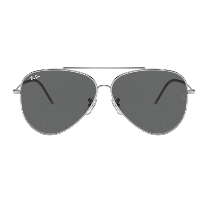 Ray Ban Men Pilot Frame Cloudy Silver Sunglasses