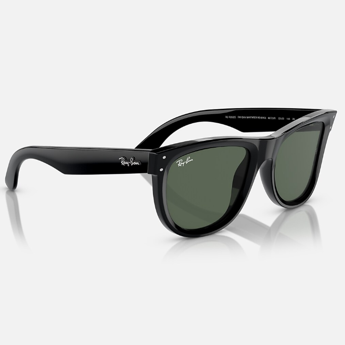 Ray Ban Men Square Frame Washed Black Sunglasses
