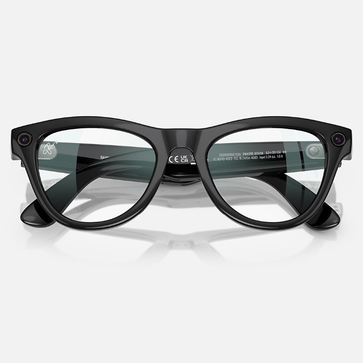 Ray Ban Men Cat Eye Frame Ink Black Sunglasses
