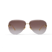 Louis Vuitton Women Pilot Frame Royal Gold Sunglasses