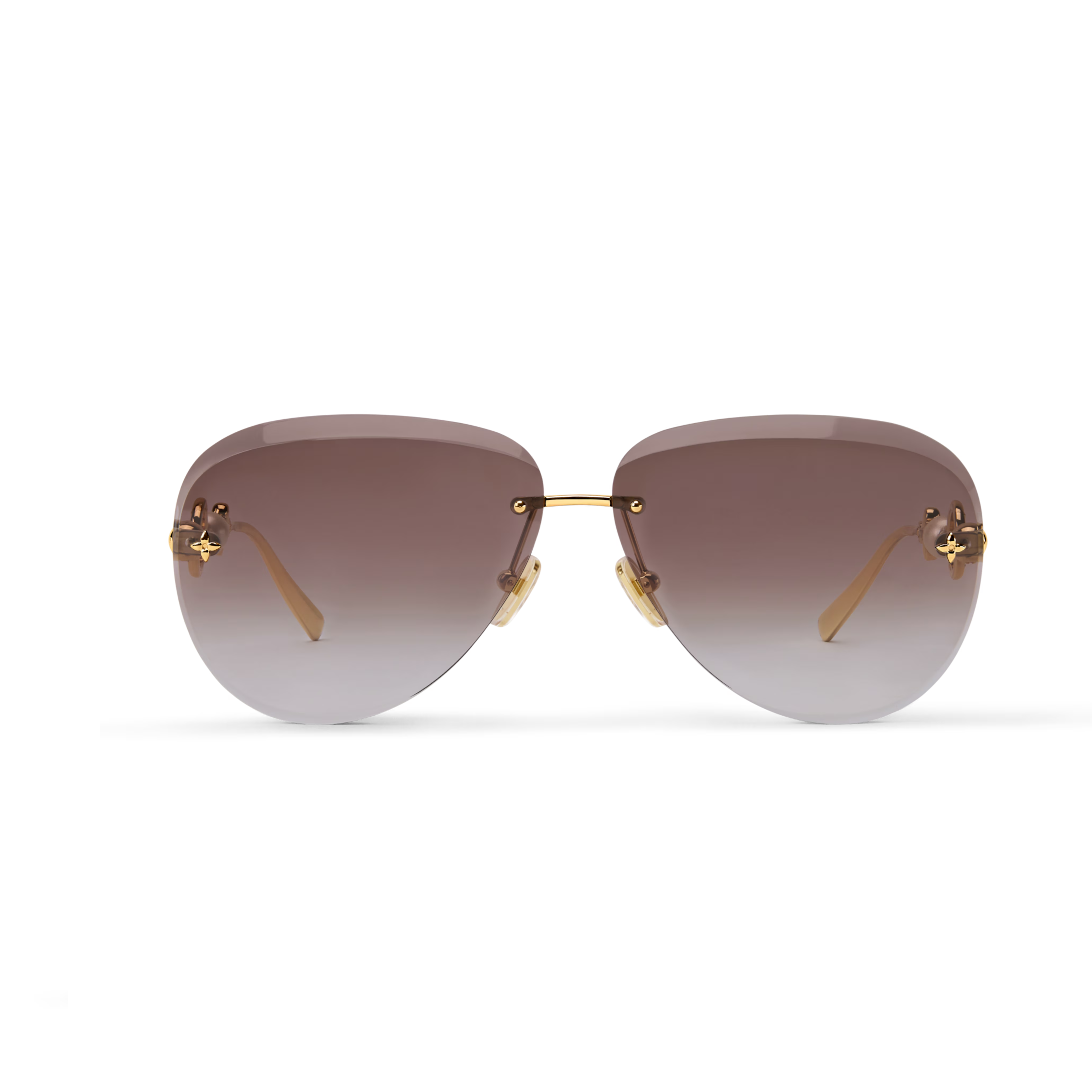 Louis Vuitton Women Pilot Frame Royal Gold Sunglasses