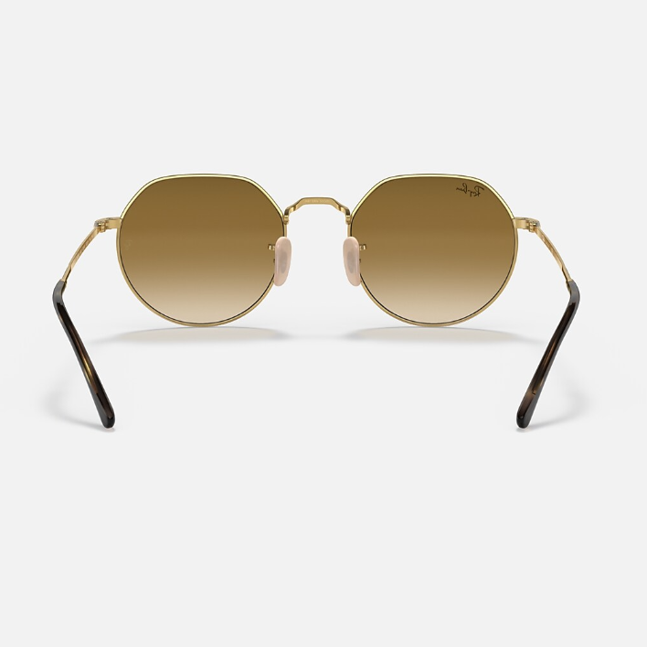 Ray Ban Men Irregular Frame Classic Gold Sunglasses