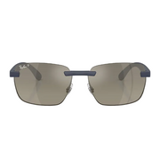 Ray Ban Women Irregular Frame Sand Dark Blue Sunglasses