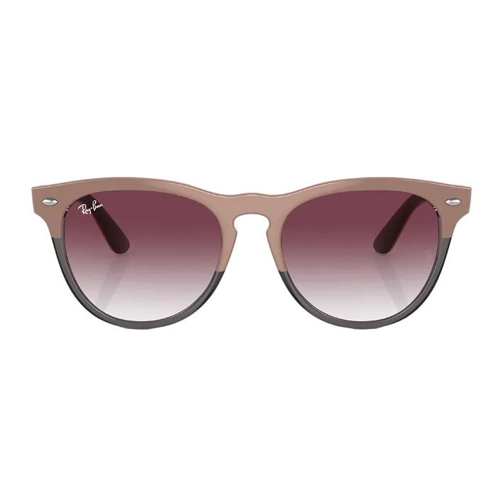 Ray Ban Men Phantos Frame Polished Beige Sunglasses