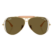 Ray Ban Women Pilot Frame Vintage Gold Sunglasses