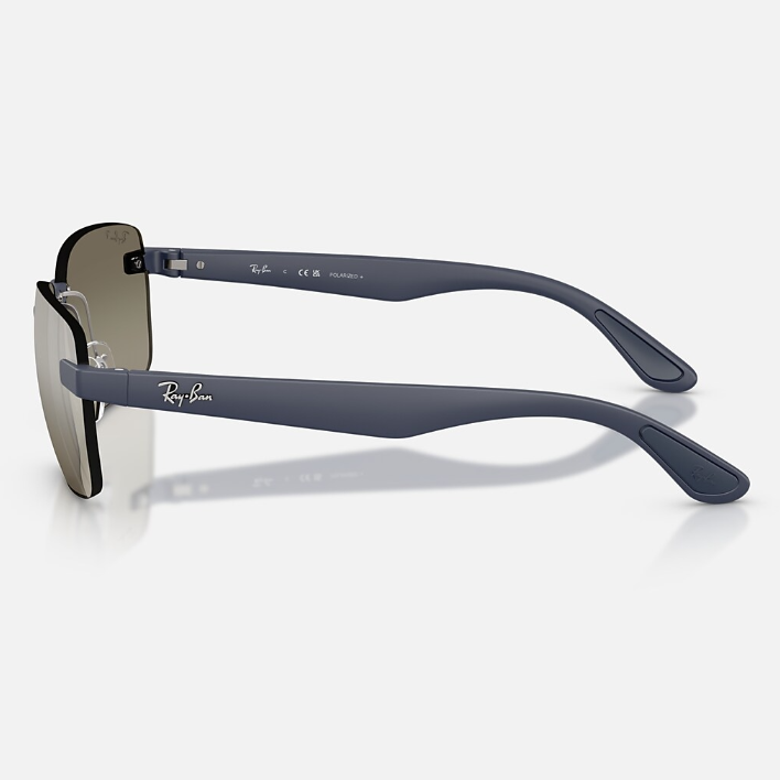 Ray Ban Women Irregular Frame Sand Dark Blue Sunglasses
